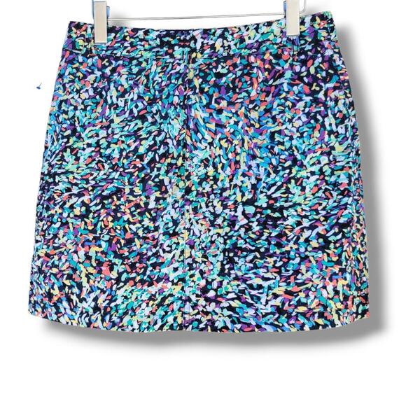 Christopher & Banks Women’s Abstract Print Casual Skirt 8P Cotton Spandex Blend - Picture 5 of 8